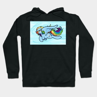 Rainbow Dash in flight Hoodie